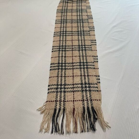 Burberry London Merino Wool Nova Check Plaid Scarf - Picture 7 of 8